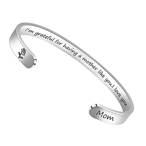 Btysun Mothers Day Gifts For Mom From Daughter Son Bracelets For Women Inspirational Mom Gifts Cuff Bracelets Birthday Stepmom Bonus Mothers Day Jewelry cover
