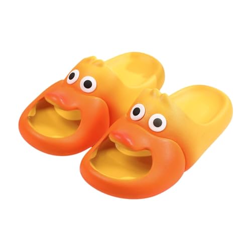 Funny Slippers Novelty Lovely Bath Slippers for Women Men Big Eyes Mouth Design EVA Material Non-Slip Sole for Bathing Pool Home Bedroom