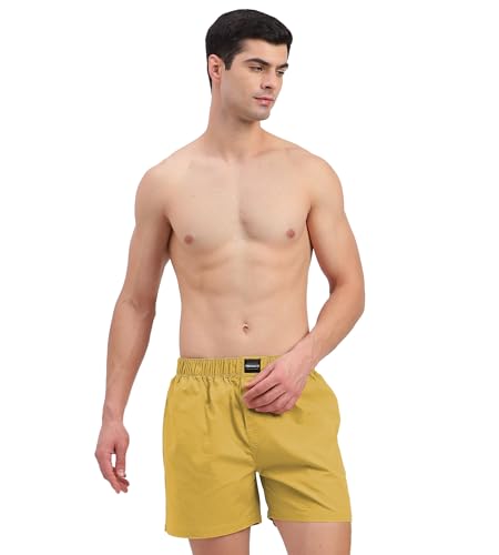 Image of Freecultr Cotton Boxer Shorts for Men Dual Pockets Moisture Wicking Microfibre | Pack of 1 | Regular Fit | Breathable & Comfortable Half Short Pants Ultrasoft Waistband