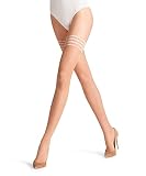 FALKE Damen Stay-Ups Pure Matt 20 DEN W STU Transparent einfarbig 1 Paar, Beige (Powder 4169), L 10.5-11