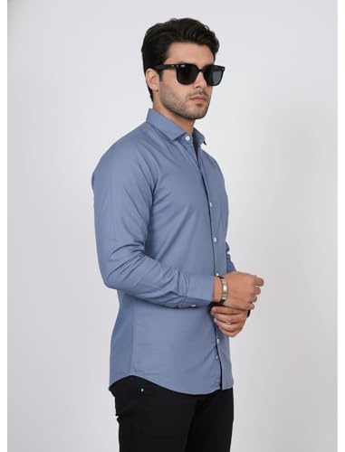 Image of Diverse Men's Solid Formal Shirt | Premium Cotton Full Sleeve Regular Fit Shirt for Men | Stylish Office, Business & Casual
