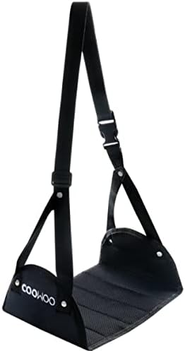 Travel Foot Rest, COOWOO Upgraded Separated Design Portable Foot Hammock Travel Footrest to Prevent Swelling and Soreness on Flights