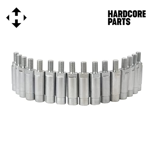 Set Of 16 High Performance Stud Wheel Spacers 5" (2.5" Per Side) Universally For Atv Utv & Golf Cart With M12-1.25 Threads - Fits Yamaha Golf Cart Wolverine Viking Kawasaki Mule Teryx Krx #TOP1