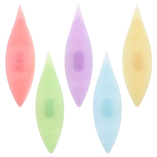 LALAFINA Plastic Tatting Shuttles 5pcs Handy Shuttles Sewing Shuttles Weaving Shuttles DIY Knitting Tools Colorful Plastic Shuttles for Lace-Making