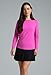 IBKUL Athleisure Wear Sun Protective UPF 50+ Icefil Cooling-Long Sleeve Crew Neck with Mesh-83000 Candy Pink/Solid/M