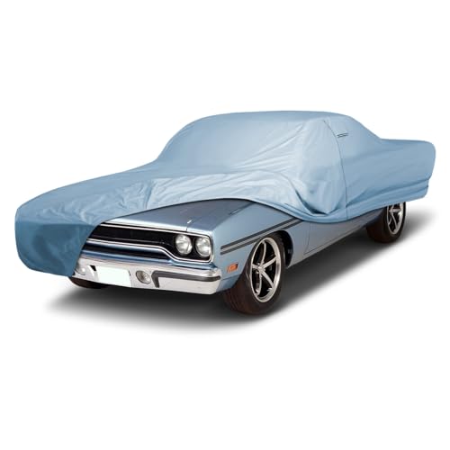 Image of iCarCover Premium Car Cover for 1965-1970 Plymouth Satellite 2-Door, 4-Door Heavy Duty Waterproof All-Weather Automobiles Custom Fit Indoor Outdoor UV Snow Protection Covers with Straps and Bag