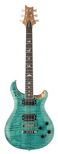 PRS Guitars 6 String SE McCarty 594 Electric Guitar, Turquoise with Gig Bag, Right, (111947::TU:)