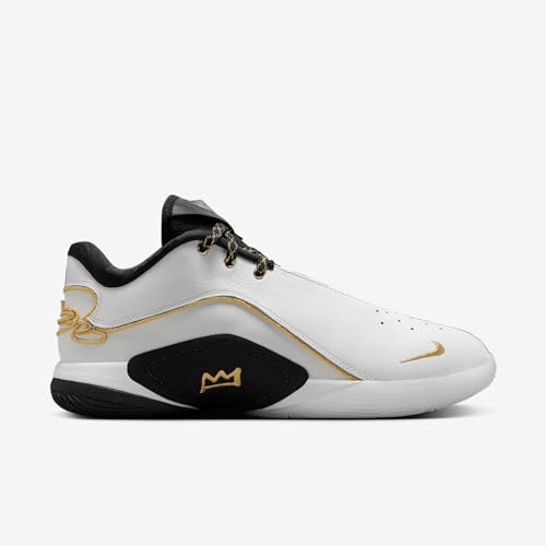 Lebron XXII “Mogul” Basketball Shoes (HV8454-100, White/Metallic Gold/Black) Size 8.53