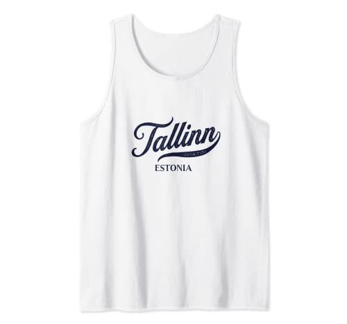 Retro Estonia City - Vintage Tallin Camiseta sin Mangas