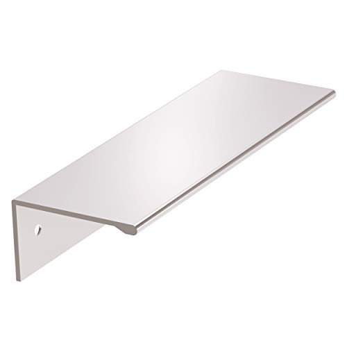 Image of Amerock Edge Pull 3-3 /4 in (96 mm) Center-to-Center Polished Chrome Cabinet Pull