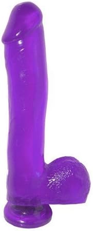 Bundle Basix 10in Purple W/Suction Cup and Aloe Cadabra Organic Lube Vanilla 2.5Oz