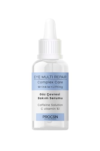 Göz Çevresi Bakım Serumu, Kırışıklık Karşıtı ve Yoğun Nemlendirici, Morluk ve Şişlik Giderici, Aydınlatıcı ve Onarıcı Bakım, 20 ML