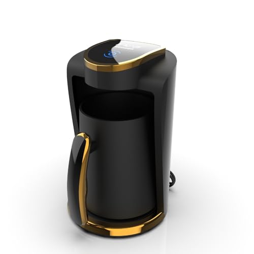 Inca IKM-01 Macchina da caffè turco automatica | Turk Kahve Makinesi | 250 ml (1 – 4 tazze) | 400 W | protezione contro il troppopieno e anti-secchezza | piastra riscaldante in acciaio inox | design