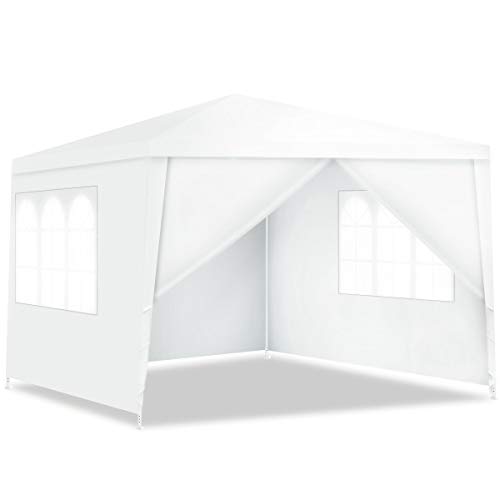 Tangkula 10'x10' Canopy Party Wedding BBQ Tent Heavy Duty Gazebo Shelter Pavilion Cater