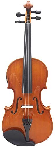 Violino Standard da Studente, per Principianti, Night Electric Box Violino in Legno massello EQ elettroacustico Violino Principiante Strumento for Violino Colore Naturale, Colore retrò