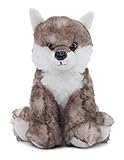 The Petting Zoo Timber Wolf Stuffed Animal Plushie, Gifts for Kids, Wild Onez Babiez Wildlife Animals, Wolf Plush Toy 6 inches
