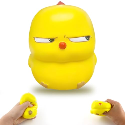 Pollo Fidget Toys, Pollitos Squishy Toy, Antiestres Juguetes, Ansiedad Alivio del Estrés Juguete, Juguetes Sensoriales para Niños y Adultos