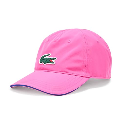 Lacoste Mens Sport Roland Garros Edition Microfiber Cap, Pink, Large