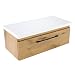 Produktbild paplinskimoebel Badezimmer Badmöbel Unterschrank Schrank Waschbecken + Waschtisch klein 80,5 x 39 x 32 cm aufsatzwaschbecken gesetzt mit waschbeckenunterschrank badschrank Holz mit Soft-Close-System