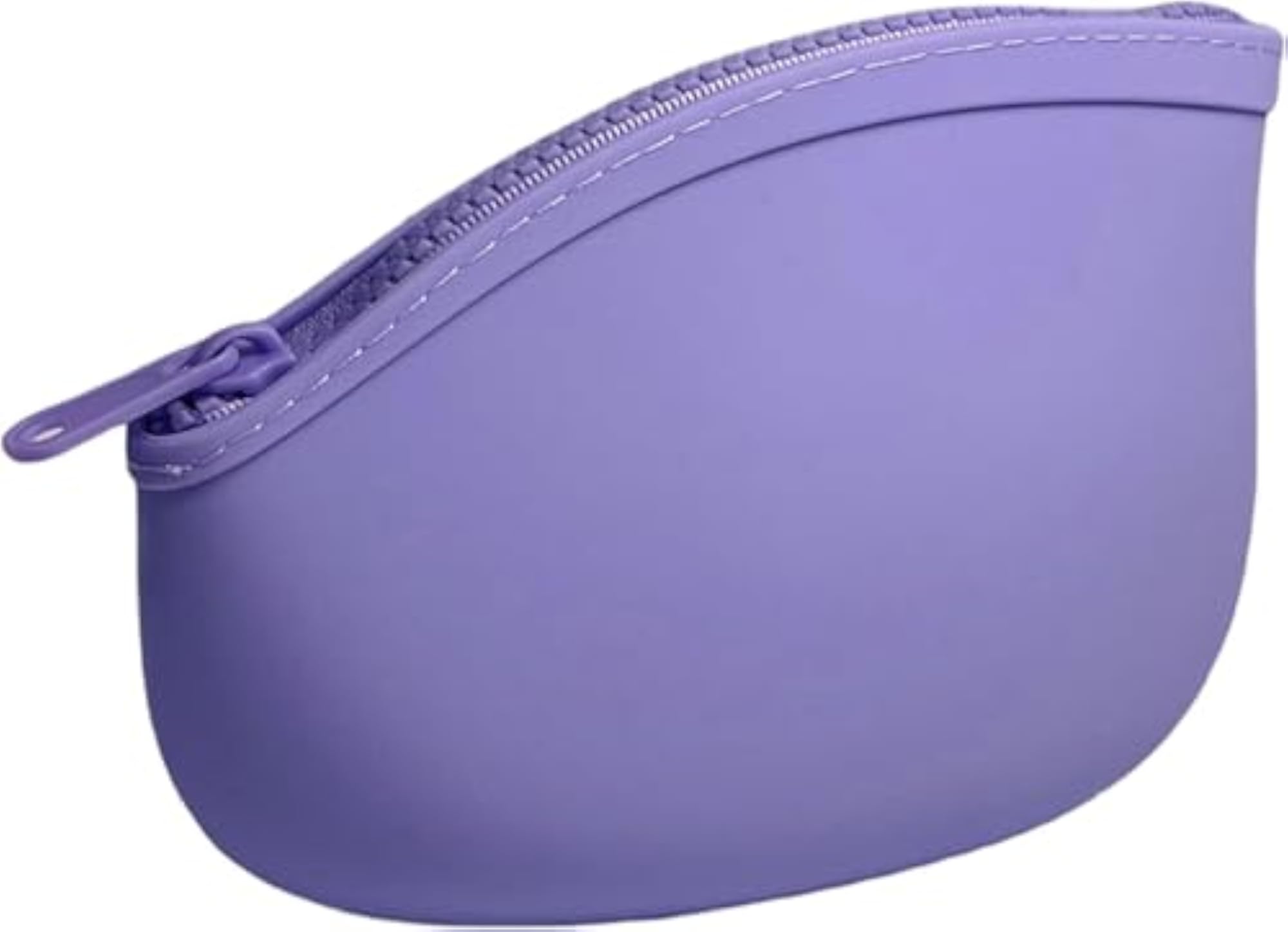 Curved Silicone Makeup Pouch for Women, Dustproof Holder