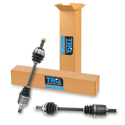 Image of TRQ Front Left and Right CV Axle Assembly Set 2 Piece Compatible with 1994 Honda Accord Manual Transmission 95-97 Accord 2.2L Manual Transmission 1998-1999 Acura CL 2.3L