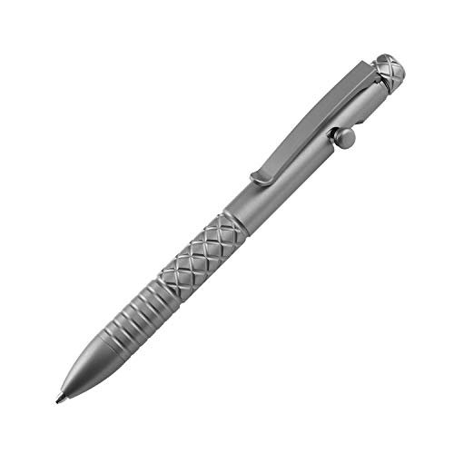 MecArmy Mini-Messingstift, luxuriöser, leichter, einziehbarer Metallstift, Tinte, nachfüllbar, Neuheit, Taschen-EDC-Schreibkugelschreiber mit 1 D-Schlüsselring