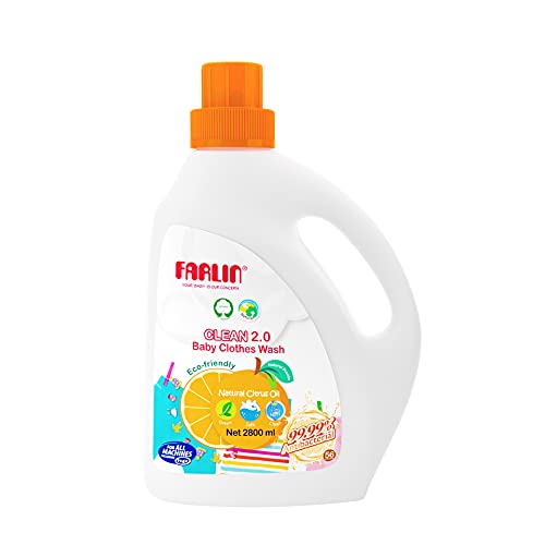 Image of Farlin CB-40001 Baby Clothing Detergent 2800ml - Gentle, hypoallergenic formula specially designed to clean baby clothes safely and effectively