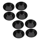 GALPADA 8 Stück Teiliges Kohlenstoffstahl Tartform Rund Antihaft Backform für Ei und Desserts...