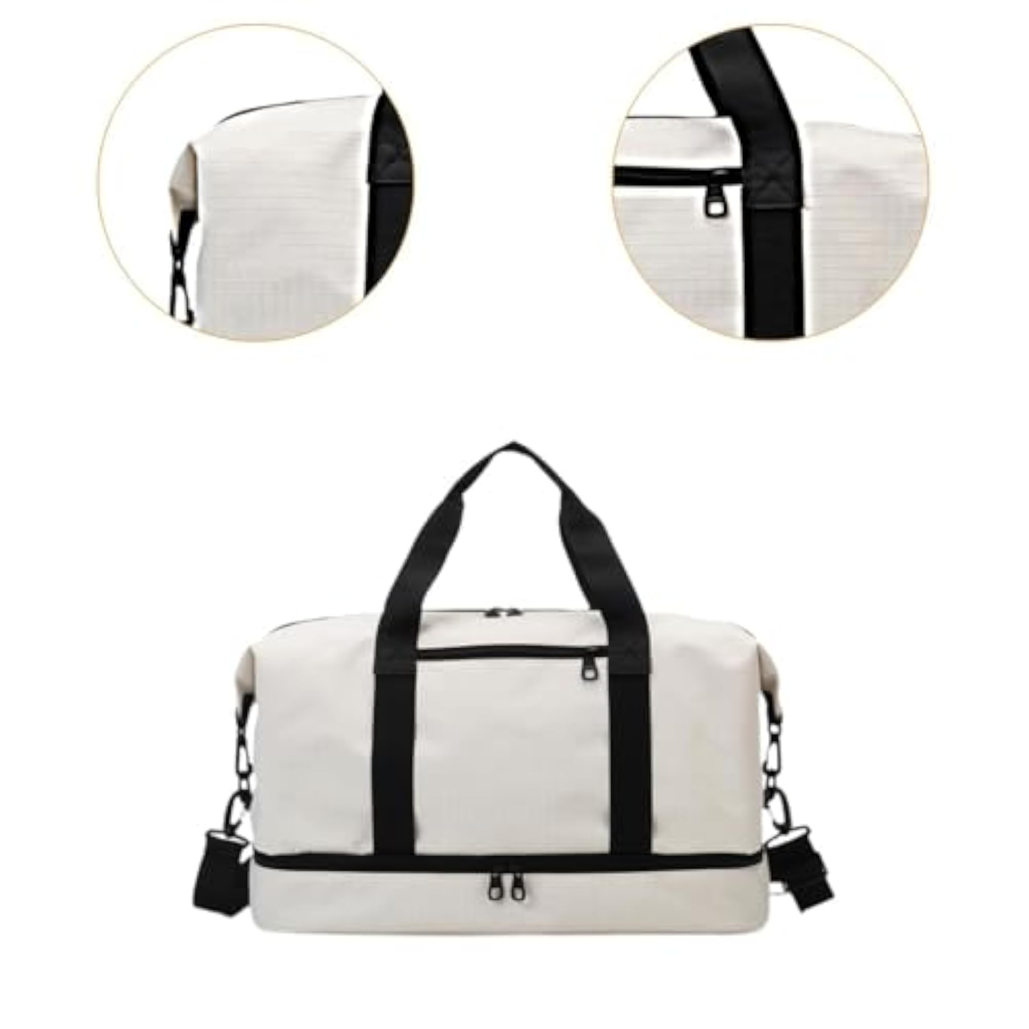 Waterproof Small Travel Bag for Outdoor Business, White