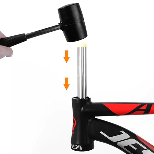 Image of PACYTION Bicycle Headset Cup Remover Tool, Stainless Steel | Bike Headset Cup Removal Tools ( for 1-1 /2, 1-1 /4 and 1-1 /8 inch)