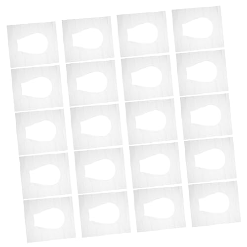 VILLCASE 100 Piezas Estera para el baño papel higiénico almohadilla redondo hotel de viaje cálido Suave reemplazo tapa del inodoro suministro de inodoro cojín del asiento del inodoro blanco