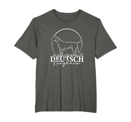 Deutsch Kurzhaar Portrait Hundeportrait Jagdhunde Hunde T-Shirt