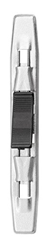 In metallo VELOFLEX 2904100 - Supporto basso in metallo, con morsetto in plastica, morsetto per appunti, per raccoglitori, confezione da 50 pezzi, 80 mm