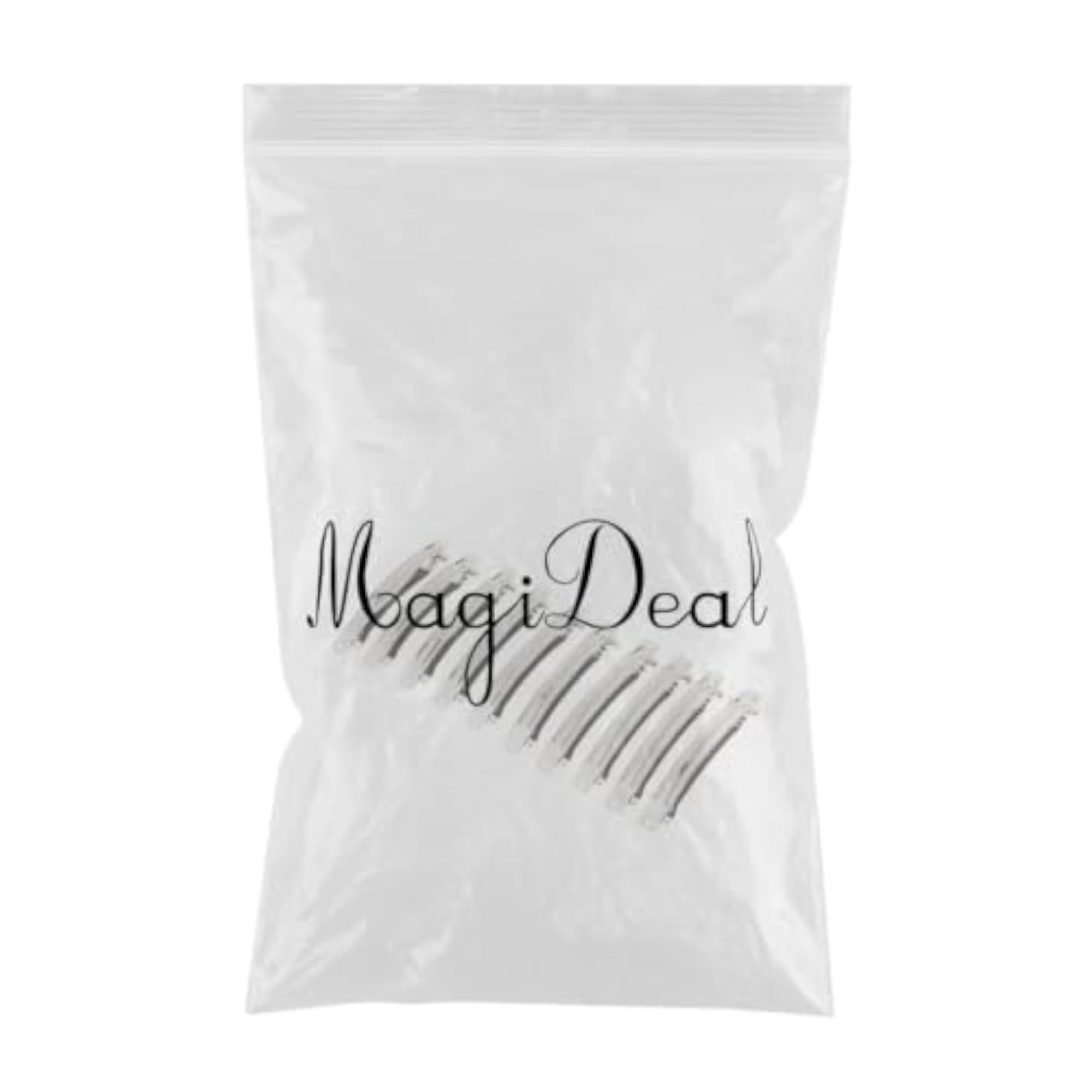 20 Piece DIY Silver Blank French Barrettes Hair Clips
