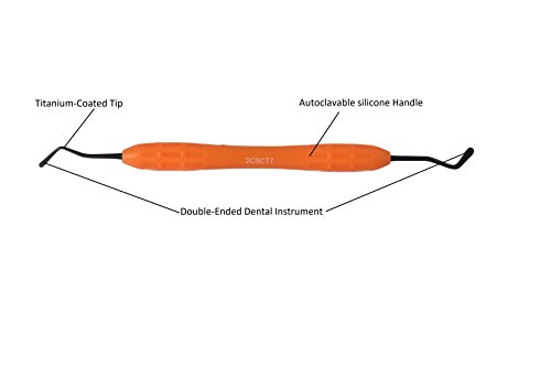 Osung Dental Composite Instrument -2.2mm/3.2mm Tip Width, Tool with Autoclavable Silicone Handle, Dental Restorative Instrument, Composite Instruments Dental - 2CSCT7