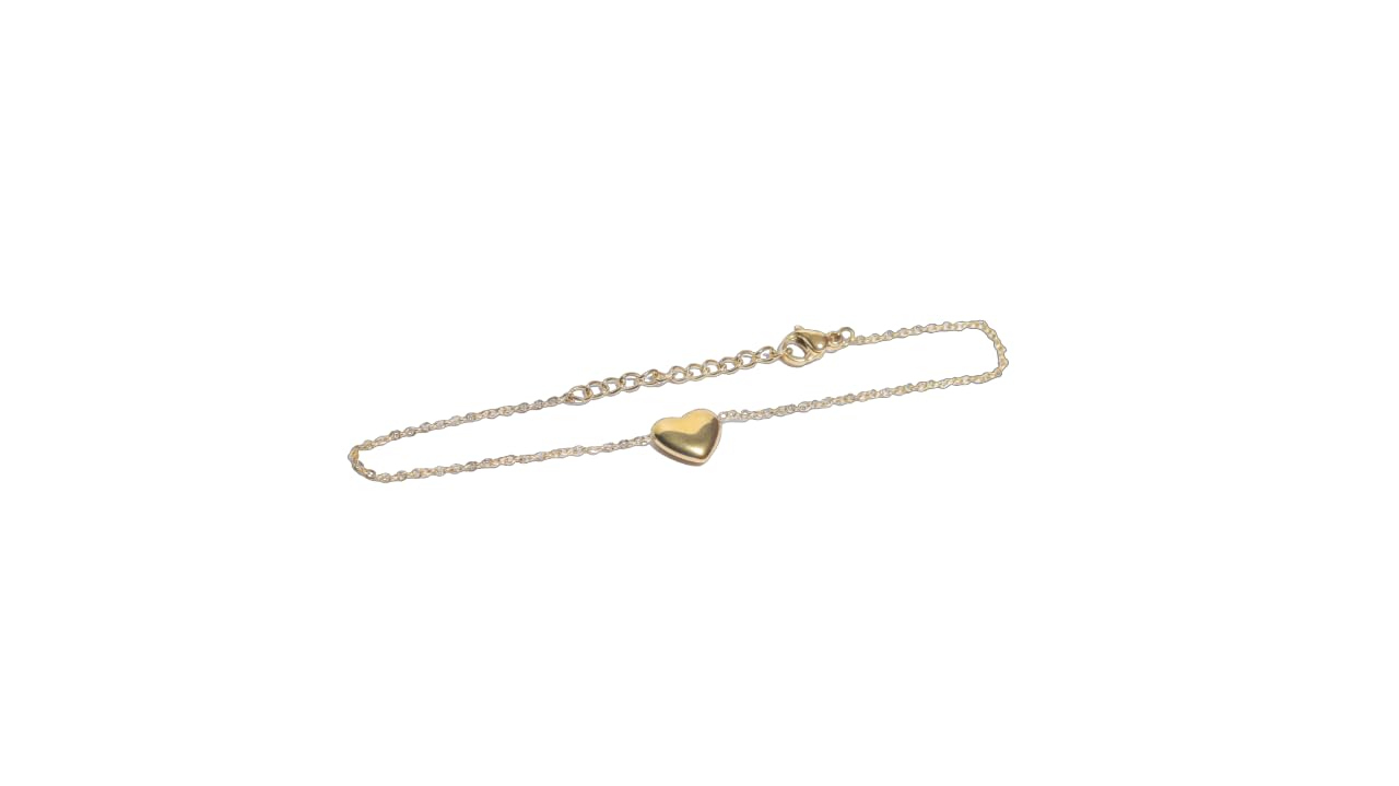 Sea Duce Gold Plated Tiny Heart Charm Bracelet, Adjustable Gifts For Girlfriend, Gifts For Women & Girls (B0CMQQCN88) Amazon Price History, Amazon Price Tracker