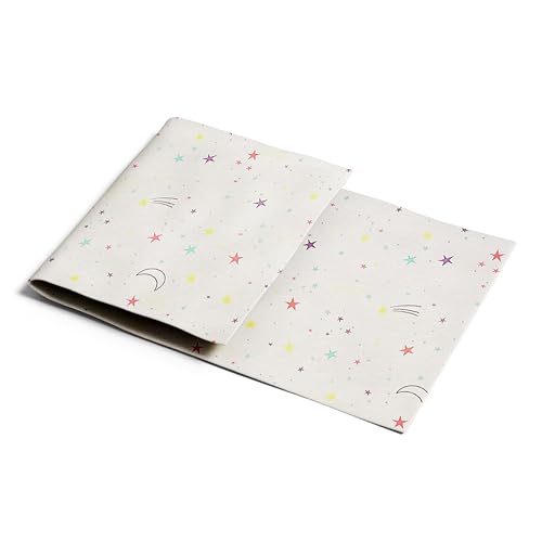 Totely Stars & Moons Table Cover Pack of 1-180cm Recyclable Paper Tablecloths for Parties Events and Birthdays