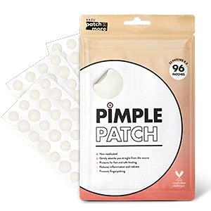 KAZU Patch N More Acne Pimple Patch (96 count) Absorbing Hydrocolloid Spot Treatment for Face, Body, Vegan, Cruelty Free