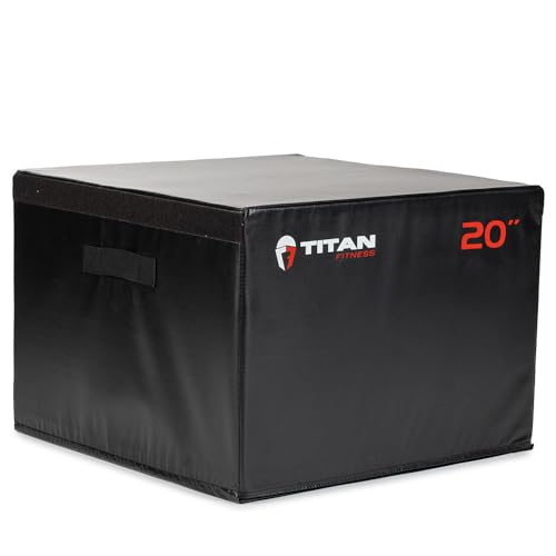 Titan Fitness 20 inch Stackable Soft Foam Plyo Box
