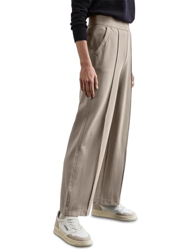 STREET ONE Damen A378284 Hose Im Casual Fit, Driftwood Beige, 38W / 30L EU
