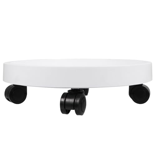 TOYANDONA Soporte Rodante para Macetas Ruedas y Bandeja Reforzada de Color de 32 Cm, Plataforma Móvil para Plantas, Accesorio Práctico para Jardín y Uso Interior