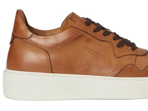 Image of Bruno Magli Men's Dezi Sneakers, Leather Shoes, Lace-Up Casual Shoes