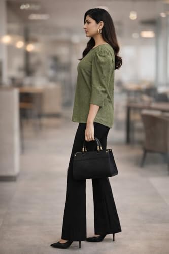Image of Style Quotient Women self Design Maroon Cotton top