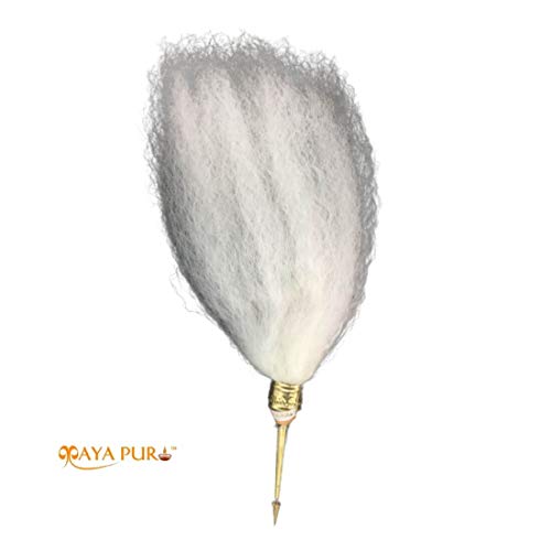 Chawar/Chanwara/Chaur/Chavar Sahib in Metal Body/Sacred Fly Whisk Long 20 inches (Pack of 1)