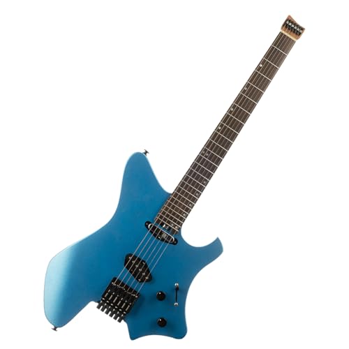EART GW2T-SE Headless Electric Guitar, Solid Electric Guitar Roasted Mahogany Body with Roasted Canada Hard Maple Standard Artones-TSE Pickup,Satin Finish