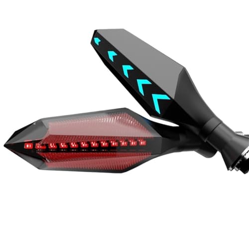 Clignotants de moto effet eau courante feux LED directionnels universels