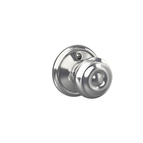 Image of SCHLAGE F10GEO625 Georgian Hall and Closet Knob, Bright Chrome