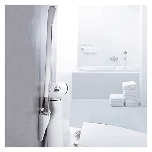 Barre d'appui WC antidérapante et rabattable pour salle de bain - 6