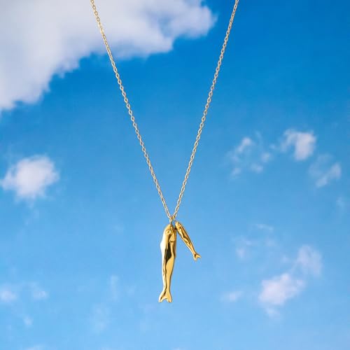 Fish Pendant Necklace for Women, Dainty Ocean-Inspired Chain Jewelry3