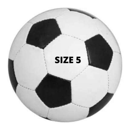 GKC PVC Size 5 Football Black-White